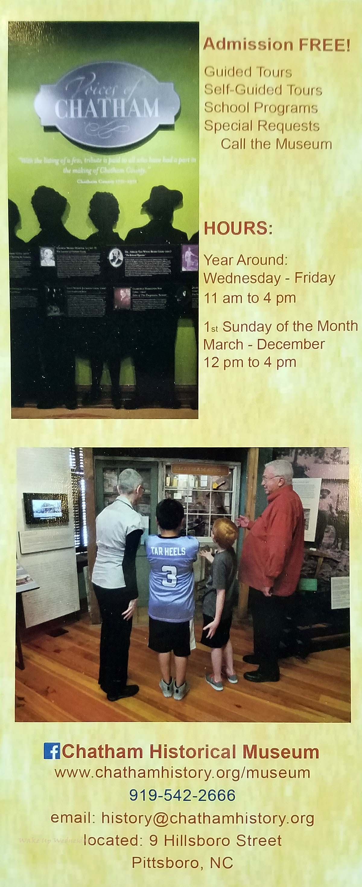 Chatham Historical Museum information.