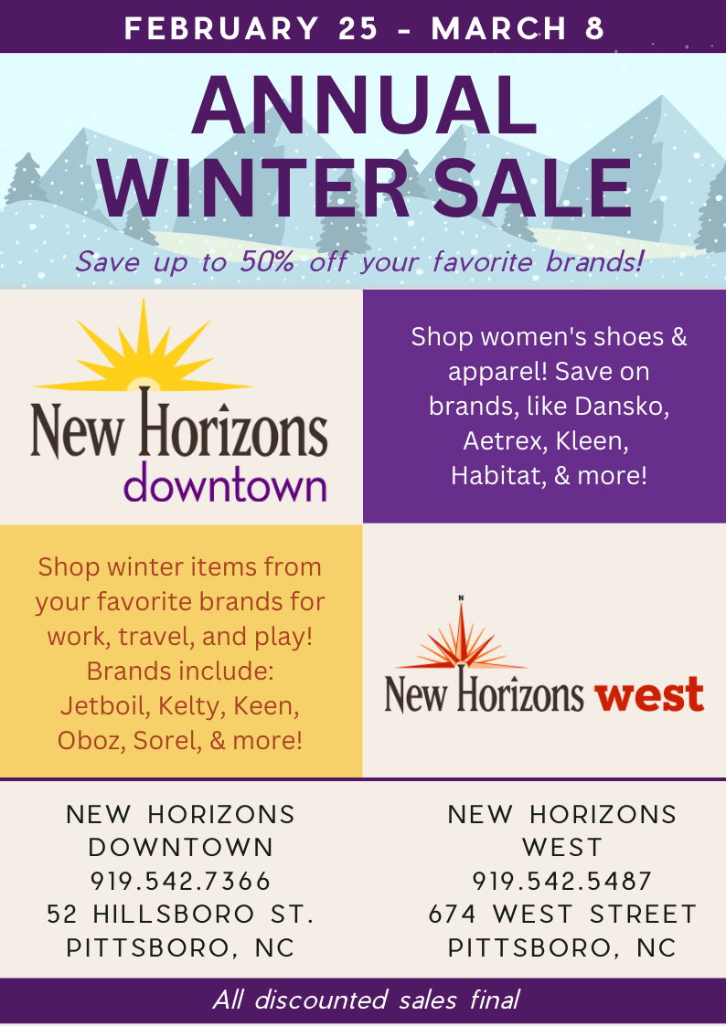 New Horizons Sale