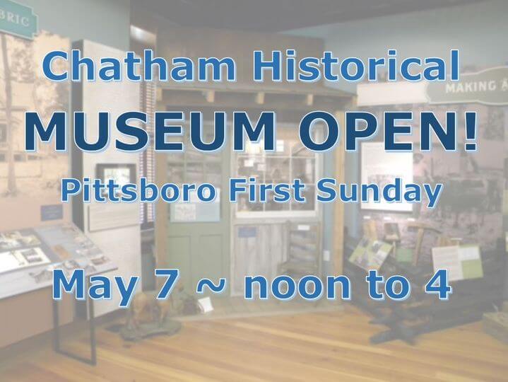 Chatham Historical Museum open First Sunday May 2023