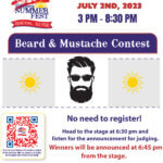 Summer Fest Beard and Mustache Contest flyer