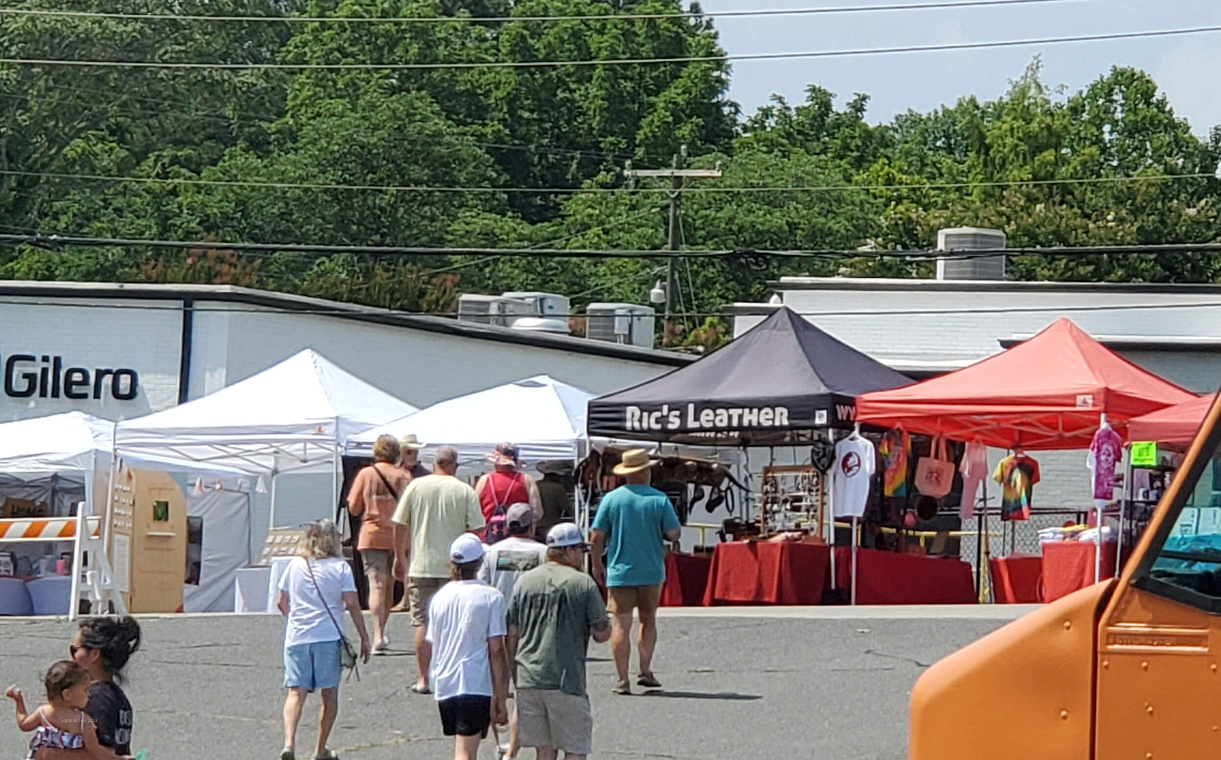 Vendors at Summer Fest.