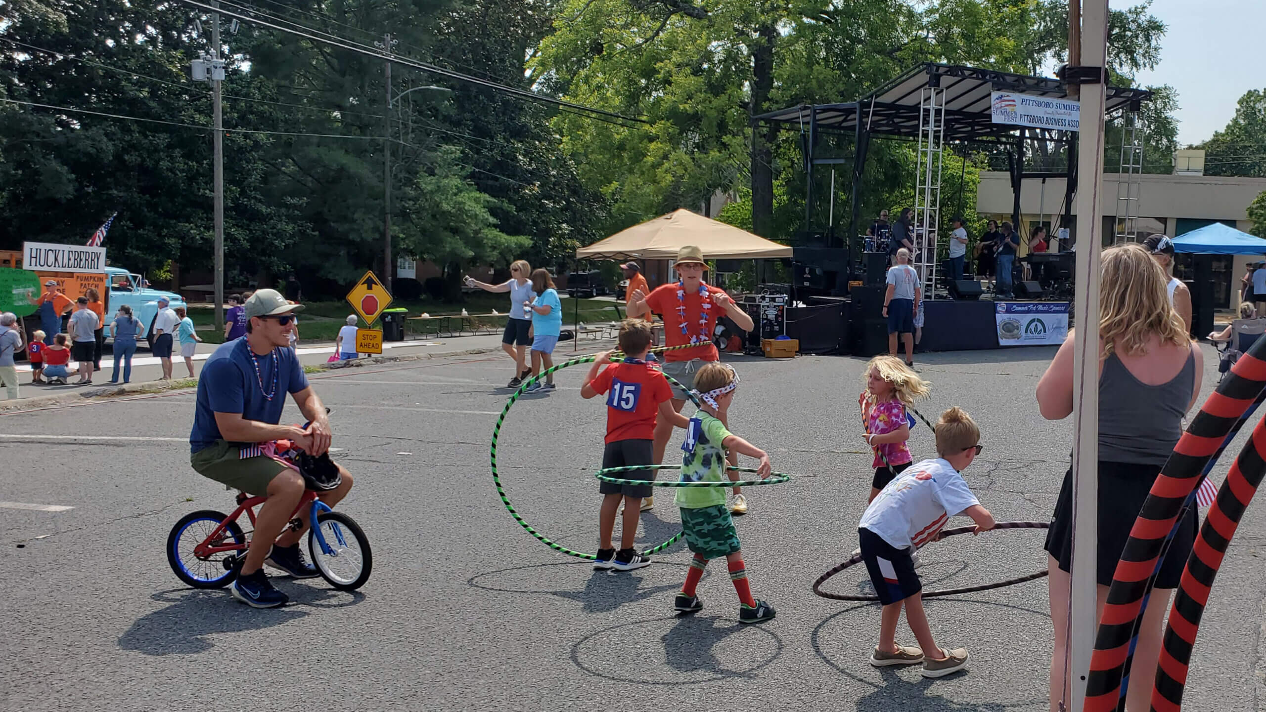 Hula hooping at Summer Fest.