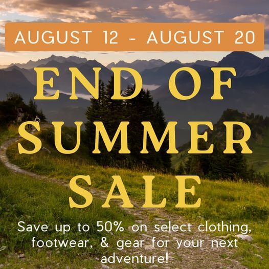 New Horizons West end of summer sale