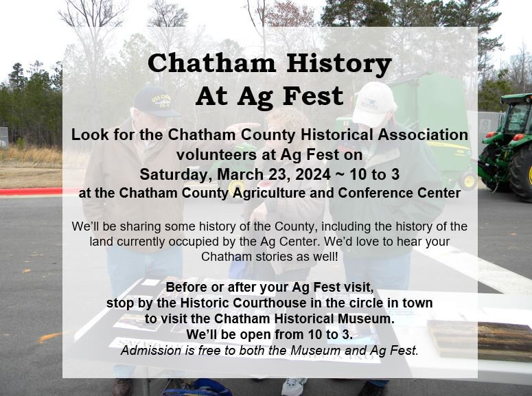 Chatham History at AgFest