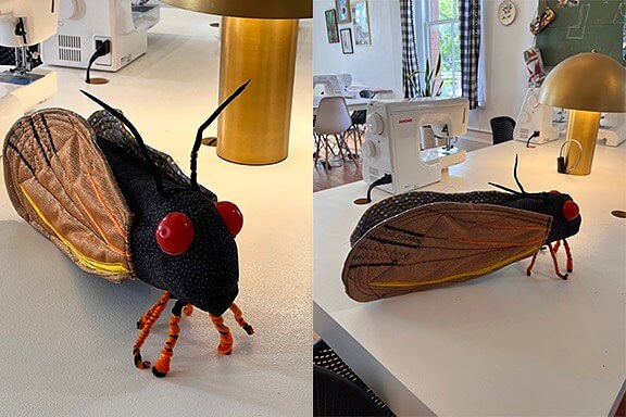 Sew a cicada